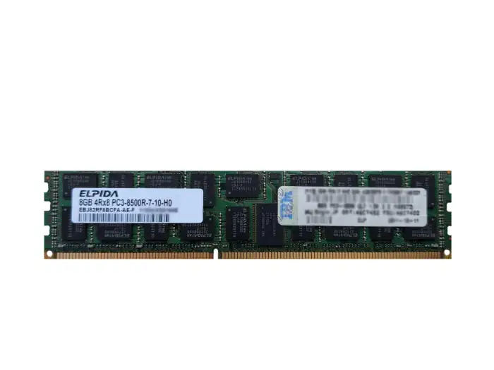 8GB ELPIDA PC3-8500R DDR3-1066 2Rx8 CL7 ECC RDIMM 1.5V