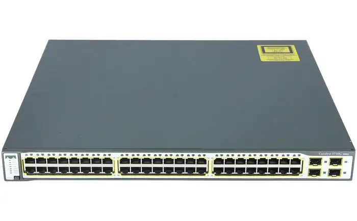 SWITCH ETH 48P 1GBE CISCO CATALYST 3750G RJ45/4xSFP IP BASE WS-C3750G-48TS-S