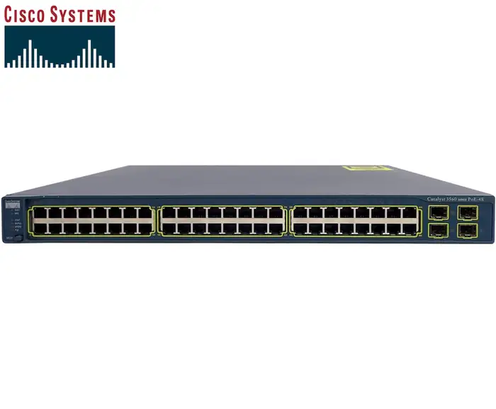 SWITCH ETH 48P 100MB & 4×SFP CISCO 3560-48PS-S LAYER‑3 MANAGED POE