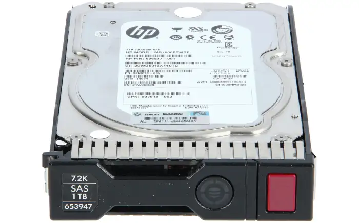 HP 1TB SAS 6G 7.2K LFF Hard drive 653947-001