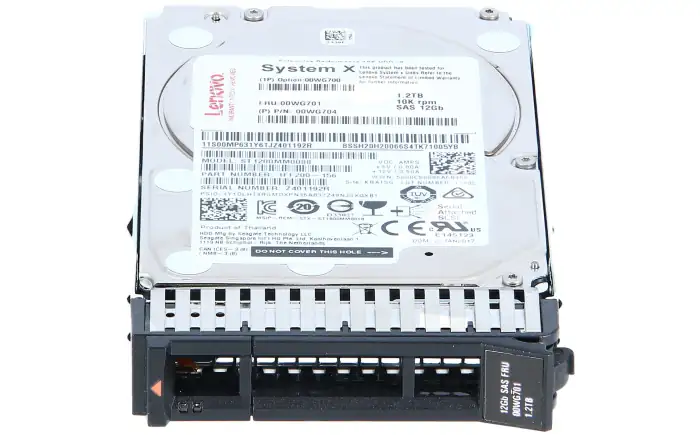 1.2TB 10K 12Gbps SAS 2.5in G3HS HDD  00WG704