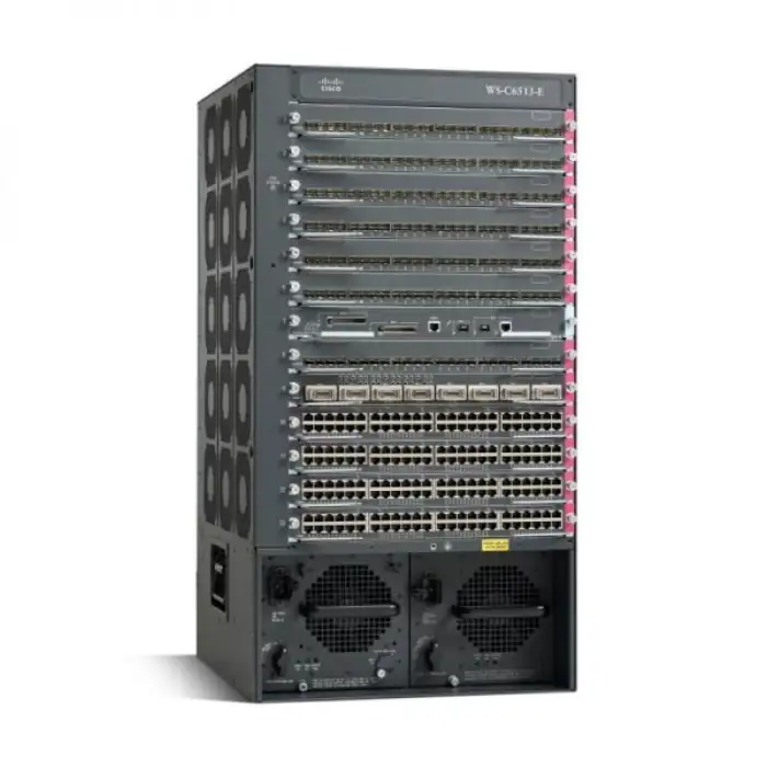 Enh C6513 Chassis, 13slot, 19RU, No Pow Supply, No Fan Tray WS-C6513-E