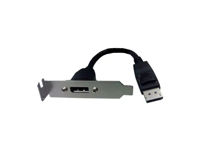 ADAPTOR DISPLAYPORT MALE TO  DISPLAYPOR FEMALE BRACKED 0.2M