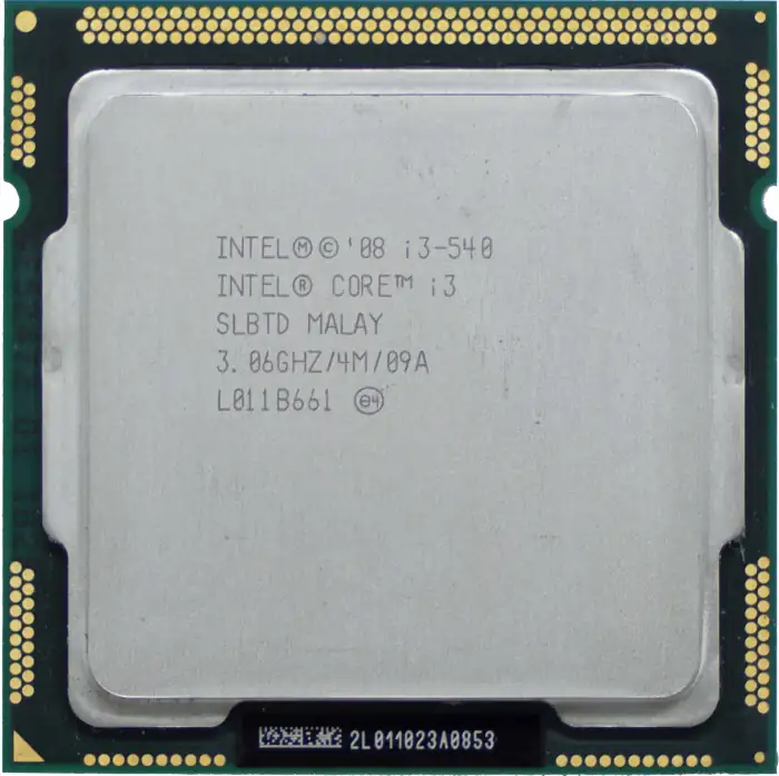 Intel I3-540 3.06GHz 2C 4M 73W SLBTD