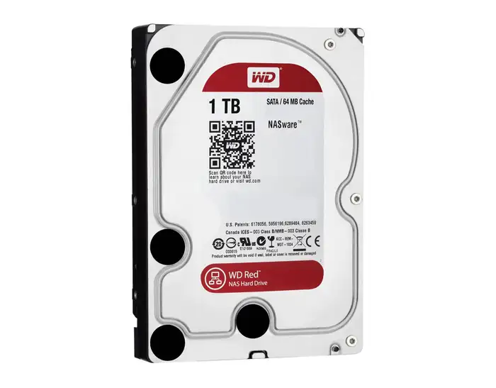 HDD SATA III NAS 1TB WD RED 5.4K 3.5" 64MB WD10EFRX