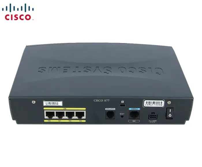 ROUTER CISCO 877-K9 ADSL over POTS (ADSL2/ADSL2+ Annex A)