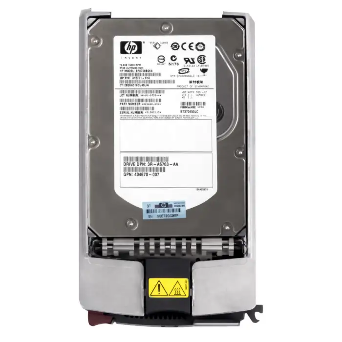 HP 72GB SAS 3G 10K SFF Hard drive 430165-002