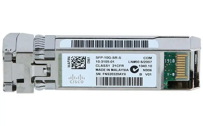 10GBASE-SR SFP Module, Enterprise-Class SFP-10G-SR-S