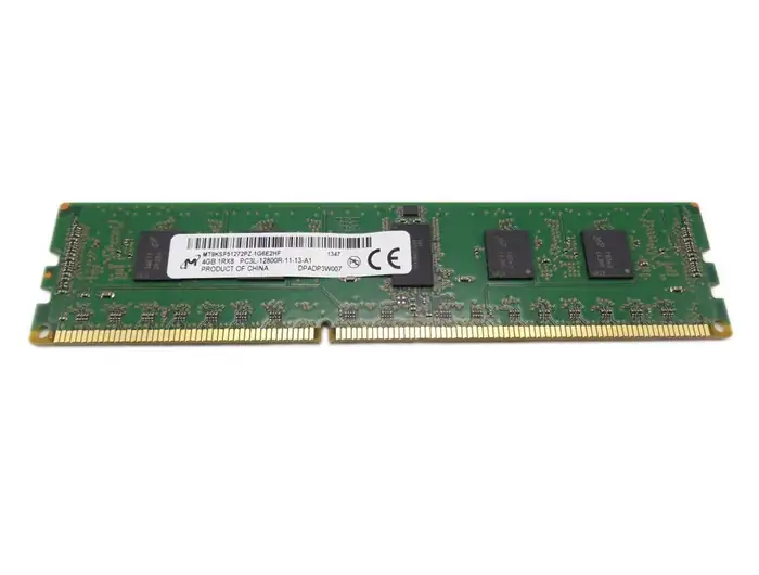4GB MICRON PC3L-12800R DDR3-1600 1Rx8 CL11 ECC RDIMM 1.35V