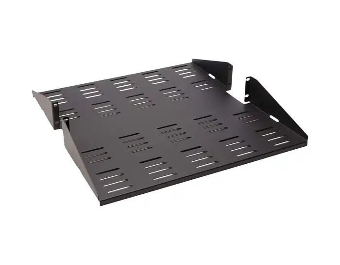 RACK MOUNT SHELF RACKSOLUTIONS 2U 19'' BLACK NEW
