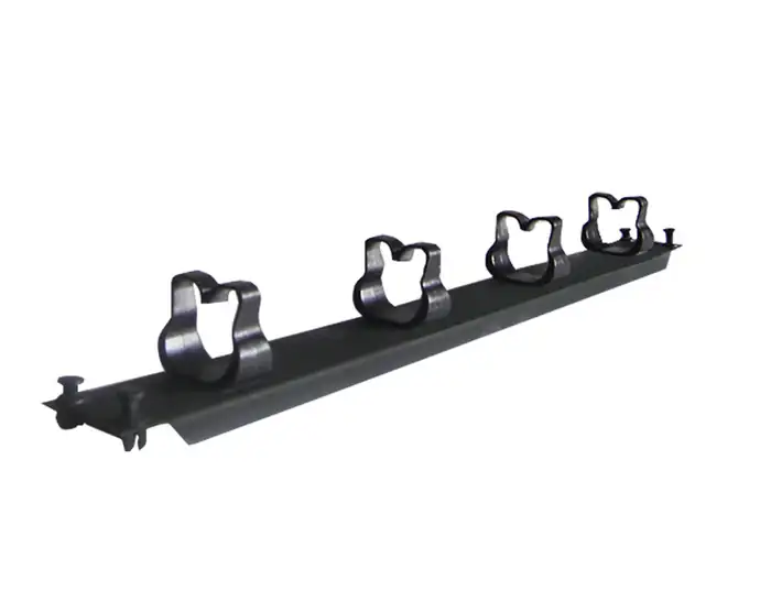 CABLE MANAGER ΝΟΝΑΜΕ 1U 4 HOOK BLACK METAL/PLASTIC