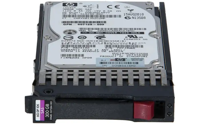 HP 300GB SAS 12G 10K SFF HDD for MSA Storage  EG0300JEHLV-MSA