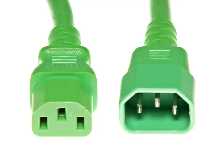 ΚΑΛΩΔΙΟ ΠΡΟΕΚΤΑΣΗ ΤΡΟΦΟΔΟΣΙΑΣ  C13 ΤΟ C14 1.2Μ GREEN