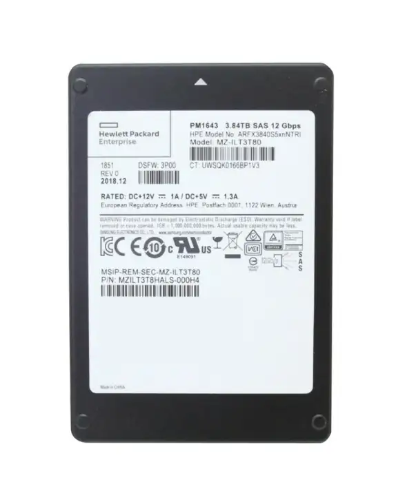 SSD SRV 3.84TB 2.5" HP SAS 12G - P02434-003