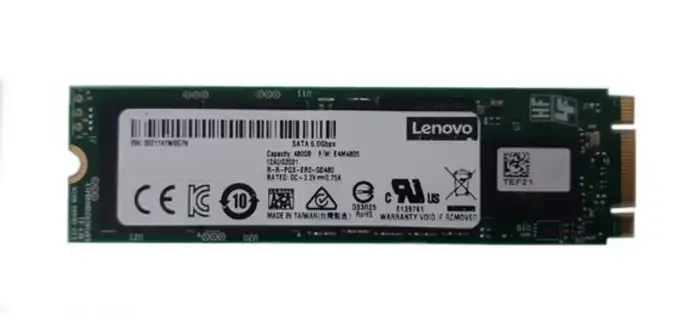 ThinkSystem M.2 5300 480GB SATA 6Gbps Non-Hot Swap SSD 4XB7A17073