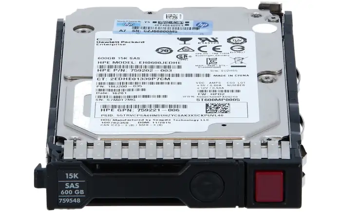 HP 600GB SAS 12G 15K SFF SC HDD 759548-001