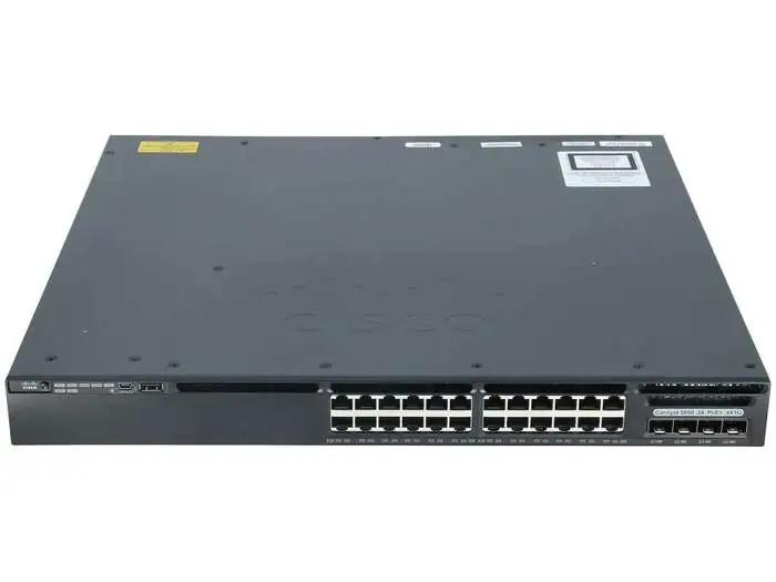 Cisco Catalyst 3650 24 Port PoE 4x1G Uplink IP Base WS-C3650-24PS-S
