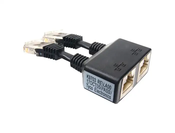 ADAPTER DELL PE 1850 DUAL ETHERNET DONGLE BLACK RJ45