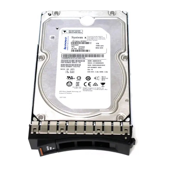1TB 7.2K 6Gbps NL SAS 3.5in G2HS HDD 90Y8568