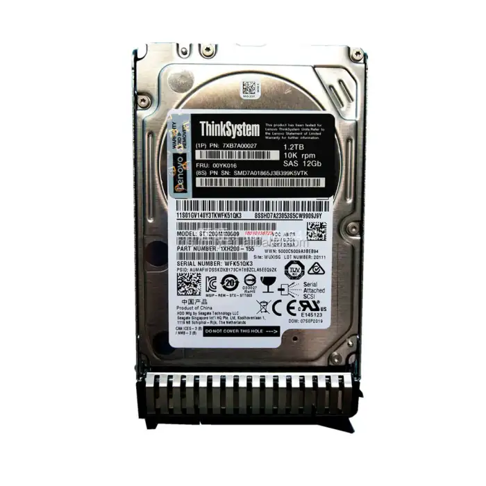 ThinkSystem 2.5in 1.2TB 10K SAS 12Gb Hot Swap 512n HDD 00YK016