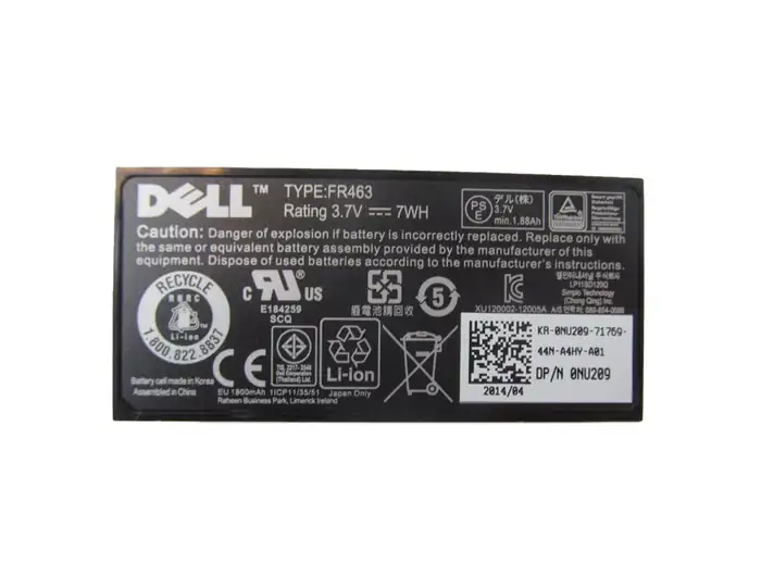 RAID BATTERY DELL PERC 5 6 H700 SERIES NO CABLE- U8735