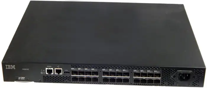 SWITCH FC 24P 8GB IBM 249824E SAN24B-4 Fibre Channel SAN 45W0391 2498-B24-FULLYACTIV