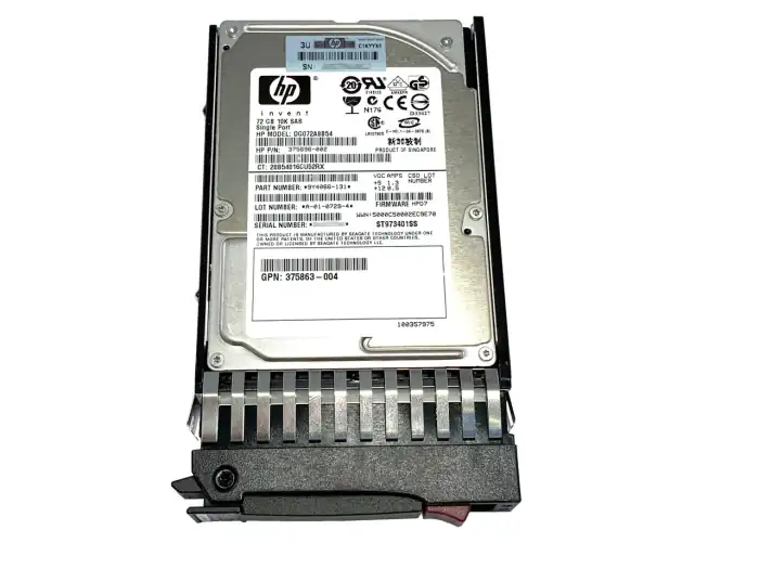 HP 72GB 10K SP 2.5 HOTSWAP HDD 375861-B21