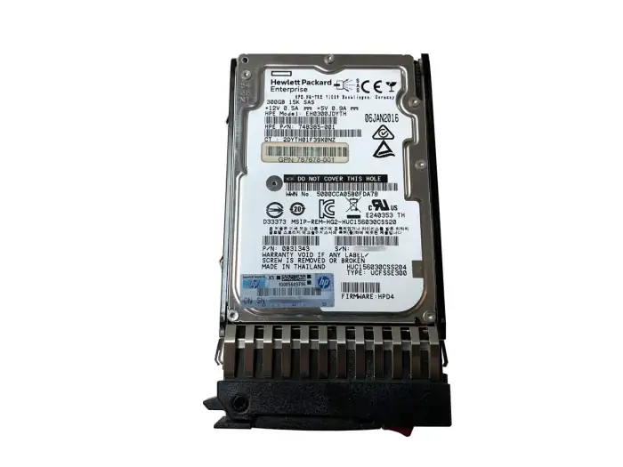 HDD SAS 300GB HP 12G 15K 2.5 FOR MSA STORAGE J9F40A