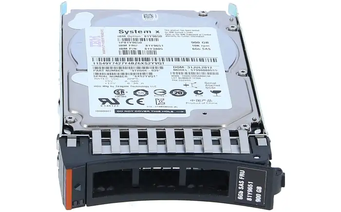 900GB 10K 6Gbps SAS 2.5in SFF HS HDD 81Y9651