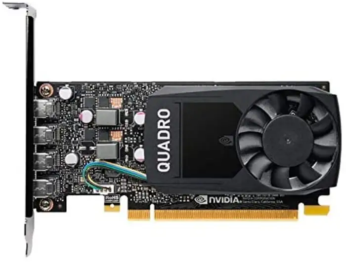 VGA 2GB NVIDIA QUADRO P620  4x MINI DISPLAY PORT PCI-EX FP