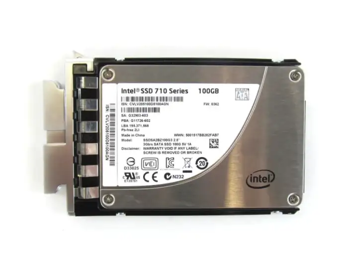 Cisco 100GB Low Height 7mm SATA SSD hot plug/drive UCS-SSD100GI1F105