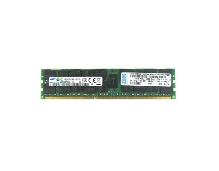 16GB IBM PC3L-12800R DDR3-1600 2RX4 CL11 RDIMM 1.35V LV