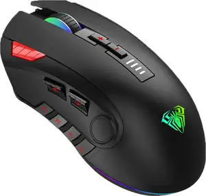 MOUSE AULA H512 RGB WIRED USB BLACK NEW - Φωτογραφία