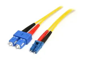 FIBER OPTICAL PATCH CORD LC-SC SINGLE MODE 10M 9/125 DUPLEX - Φωτογραφία