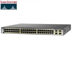 Catalyst 3750 48 10/100 PoE + 4 SFP Enhanced Image WS-C3750-48PS-E - Φωτογραφία