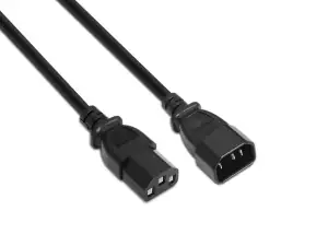 ΚΑΛΩΔΙΟ ΠΡΟΕΚΤΑΣΗ ΤΡΟΦΟΔΟΣΙΑΣ C13 ΣΕ C14 1.8M NEW - Φωτογραφία