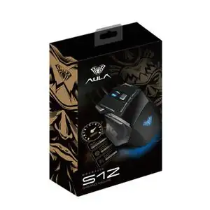 MOUSE AULA S12 RGB WIRED USB BLACK NEW - Photo