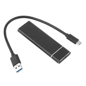EXTERNAL ENCLOSURE CASE METALLIC M.2 SDD USB TO TYPE-C - Photo