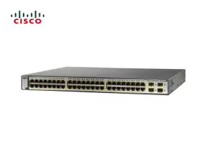SWITCH ΕΤΗ 48P 1GBE RJ45 & 4xSFP CISCO 3750G PoE IP-B WS-C3750G-48PS-S - Φωτογραφία