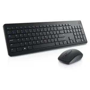 KEYBOARD MOUSE DELL WIRELESS KM332 GR BL NEW - Photo