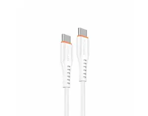 ΚΑΛΩΔΙΟ TYPE C (M) TO TYPE C (M) 1M WHITE DATA & CHARGE NEW - Φωτογραφία