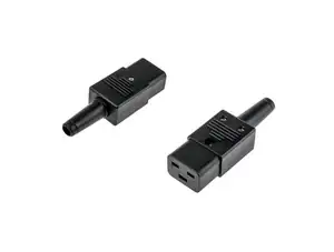 SCHURTER C19 CABLE MOUNT IEC CONNECTOR SOCKET - Φωτογραφία