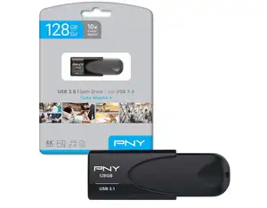 USB FLASH DRIVE PNY 128GB USB 3.1 NEW - Photo