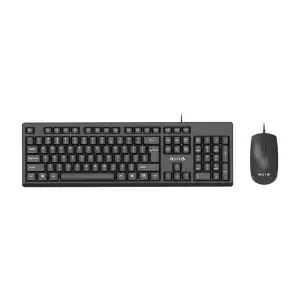 KEYBOARD-MOUSE AULA AC101 WIRED BLACK US-GR NEW - Φωτογραφία