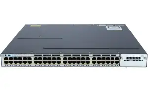 SWITCH ETH 48P 1GBE CISCO 3750X 1xPSU 2xFAN LAN Base WS-C3750X-48T-L - Photo