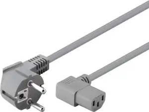 ΚΑΛΩΔΙΟ ΤΡΟΦΟΔΟΣΙΑΣ SCHUKO ΣΕ C13 ΓΚΡΙ NEW - Φωτογραφία