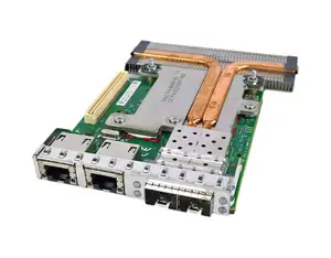NIC DAUGHTERCARD DELL 10GB X520/I350 2X10GBE 2X1GBE ADAPTER C63DV - Φωτογραφία