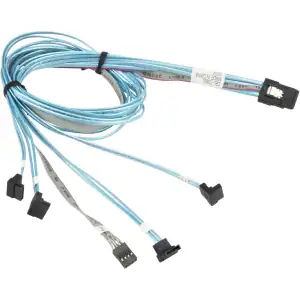 Internal MiniSAS to 4 SATA Right Angle 75/75/90/90 CBL-0388L-01 - Photo