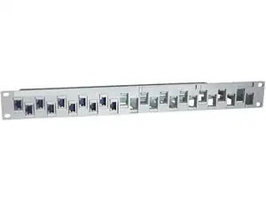 PATCH PANEL R&M R305117 24P 1U CAT6 WHITE SHIELDED W/O 14 PO - Photo