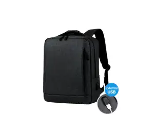 LAPTOP BACKPACK WITH EXTERNAL USB NEW - BPZ2101 - Φωτογραφία